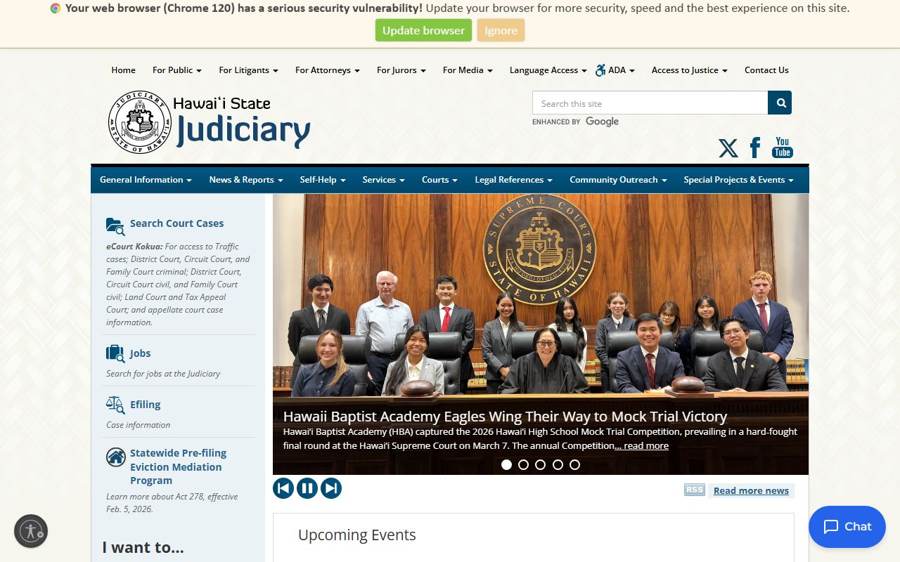 Kalawao County Warrant Records - Hawaii State Judiciary home page